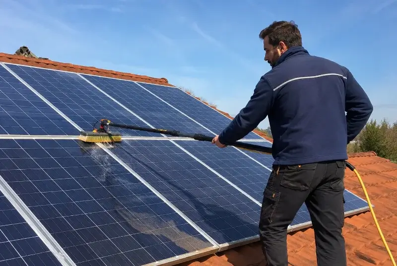Nettoyage et entretien de panneaux solaires à Boz